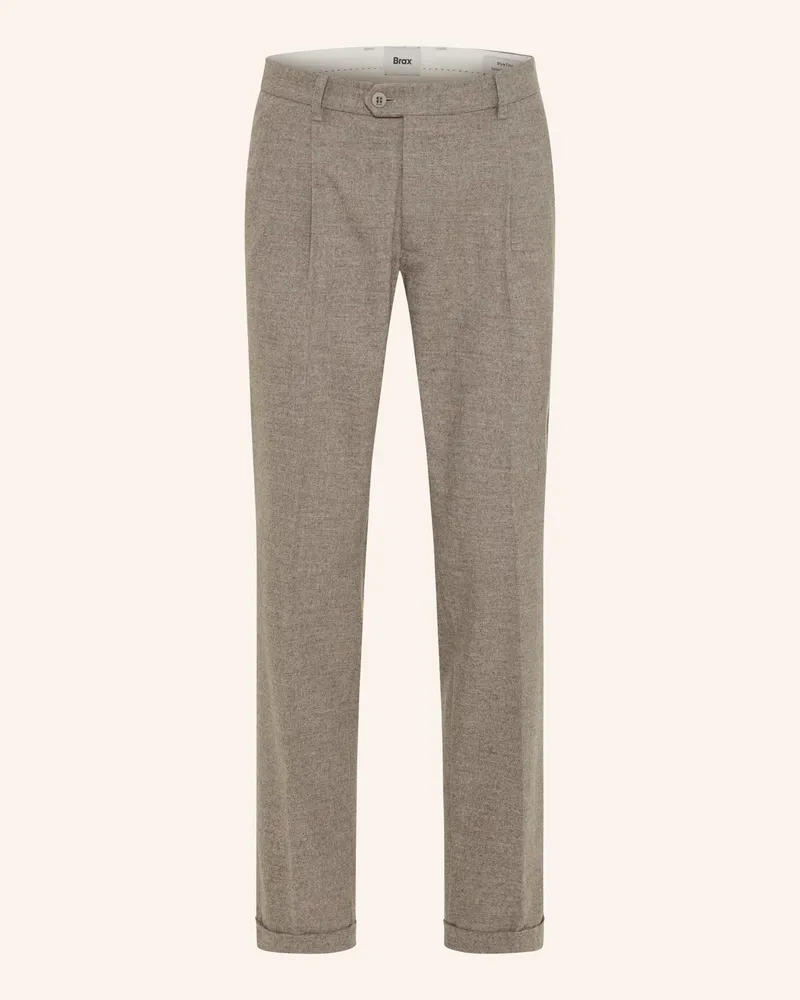 Brax Chino|Bundfaltenhose Style Tino beige Beige