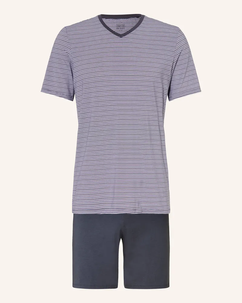 Schiesser Shorty-Schlafanzug LONG LIFE SOFT Weiss