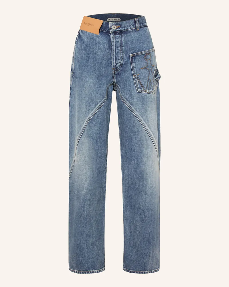 J.W.Anderson Straight Jeans Twisted Workwear blau 172