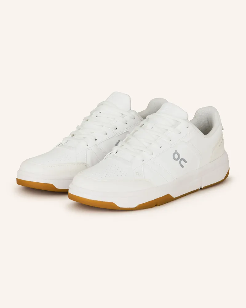 ON Sneaker THE ROGER CLUBHOUSE Weiss