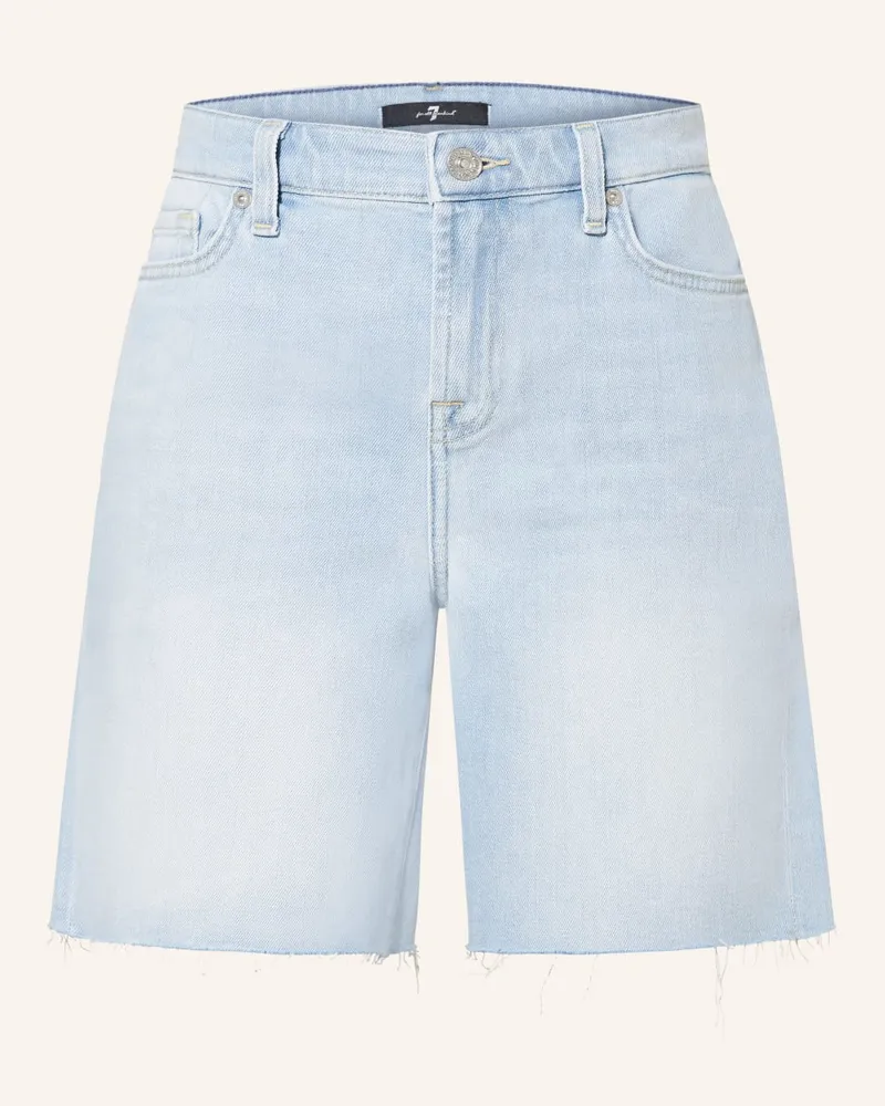 7 for all mankind Jeansshorts Blau