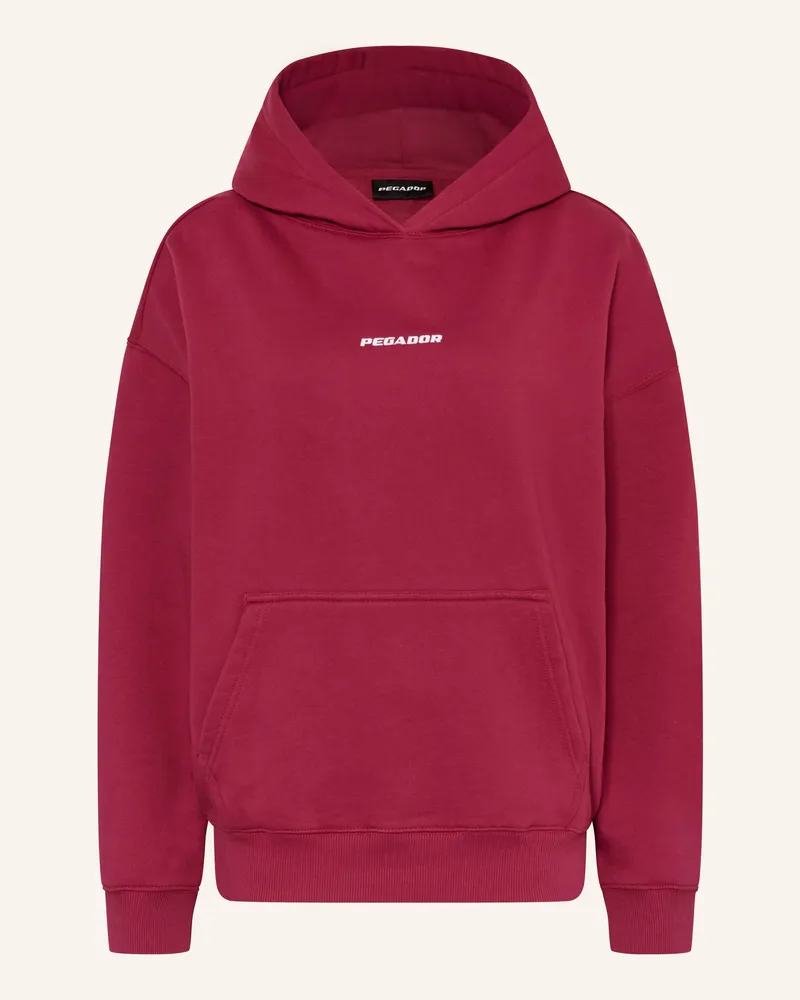 PEGADOR Oversized-Hoodie Clarita rot Dunkelrot