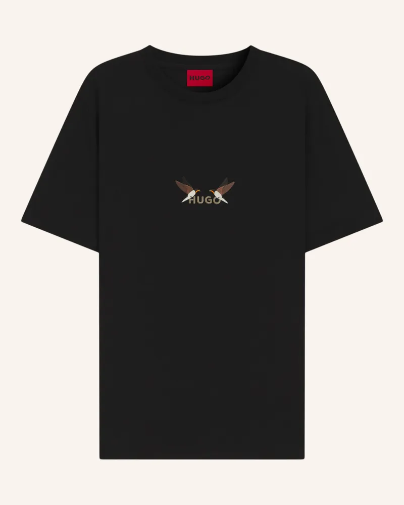 HUGO BOSS T-Shirt DUGOLINI Regular Fit Schwarz