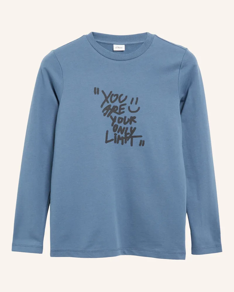 S.Oliver T-Shirt blau Blau