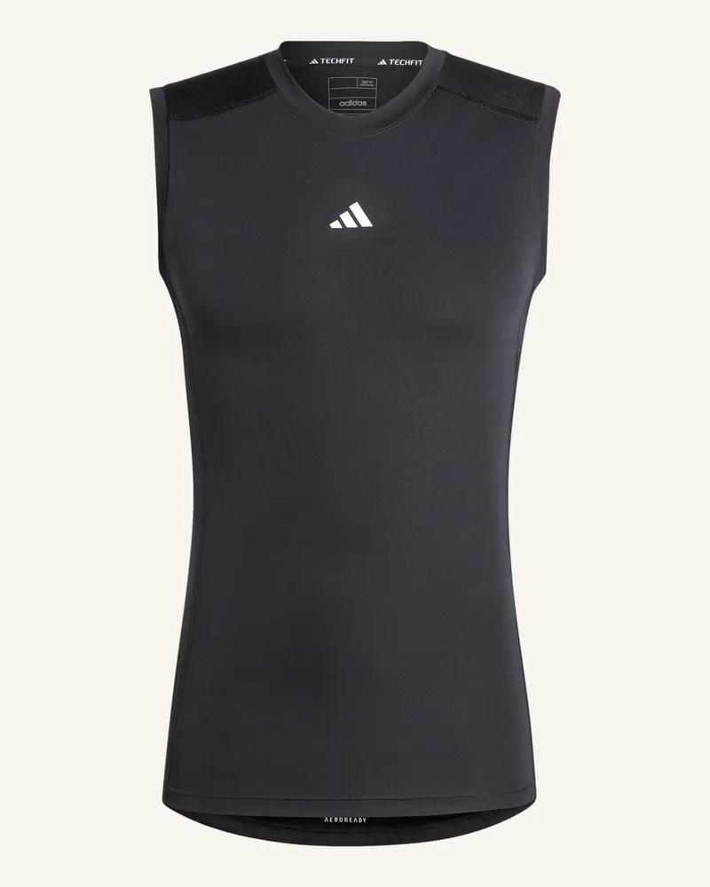 adidas Tank Top Techfit schwarz Schwarz