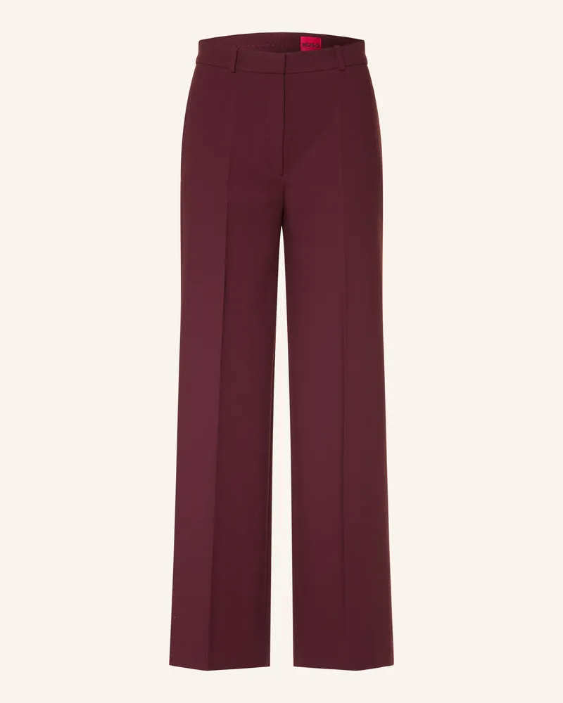 HUGO BOSS Marlenehose Hambala rot Dunkelrot