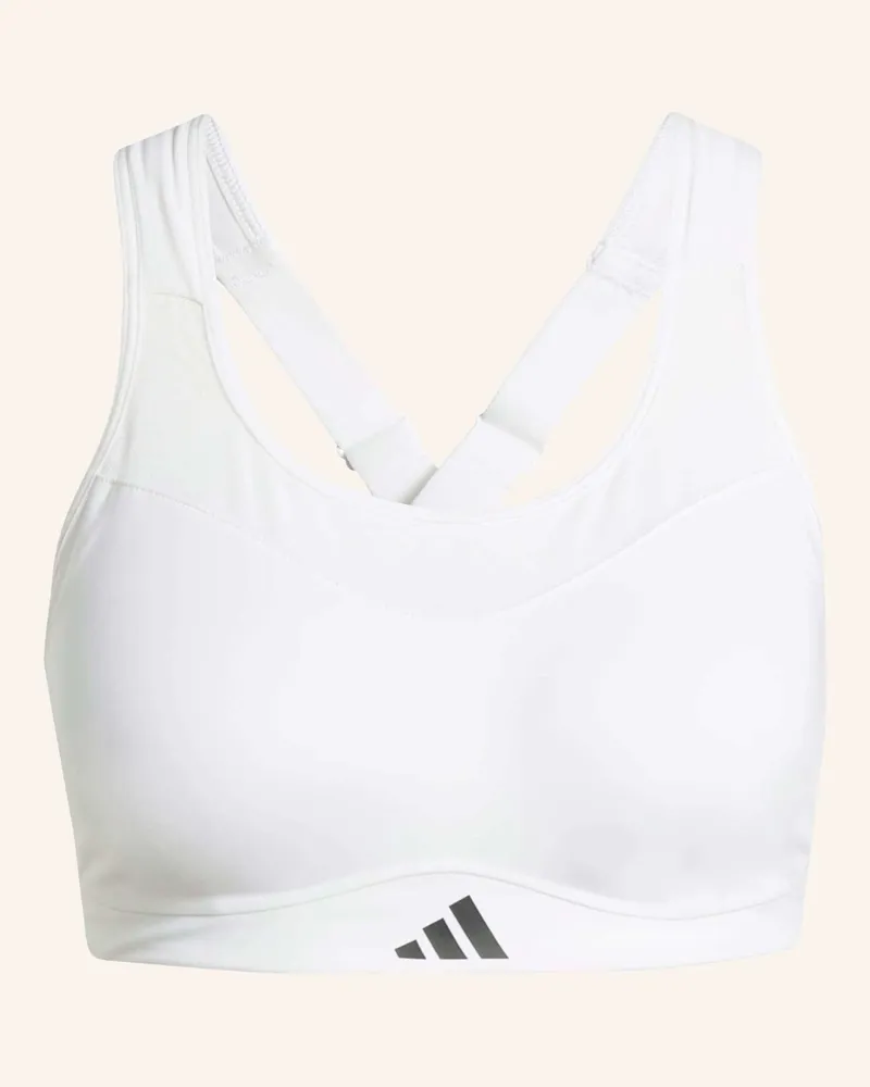 adidas Sport-BH TLRD IMPACT TRAINING mit Mesh Weiss