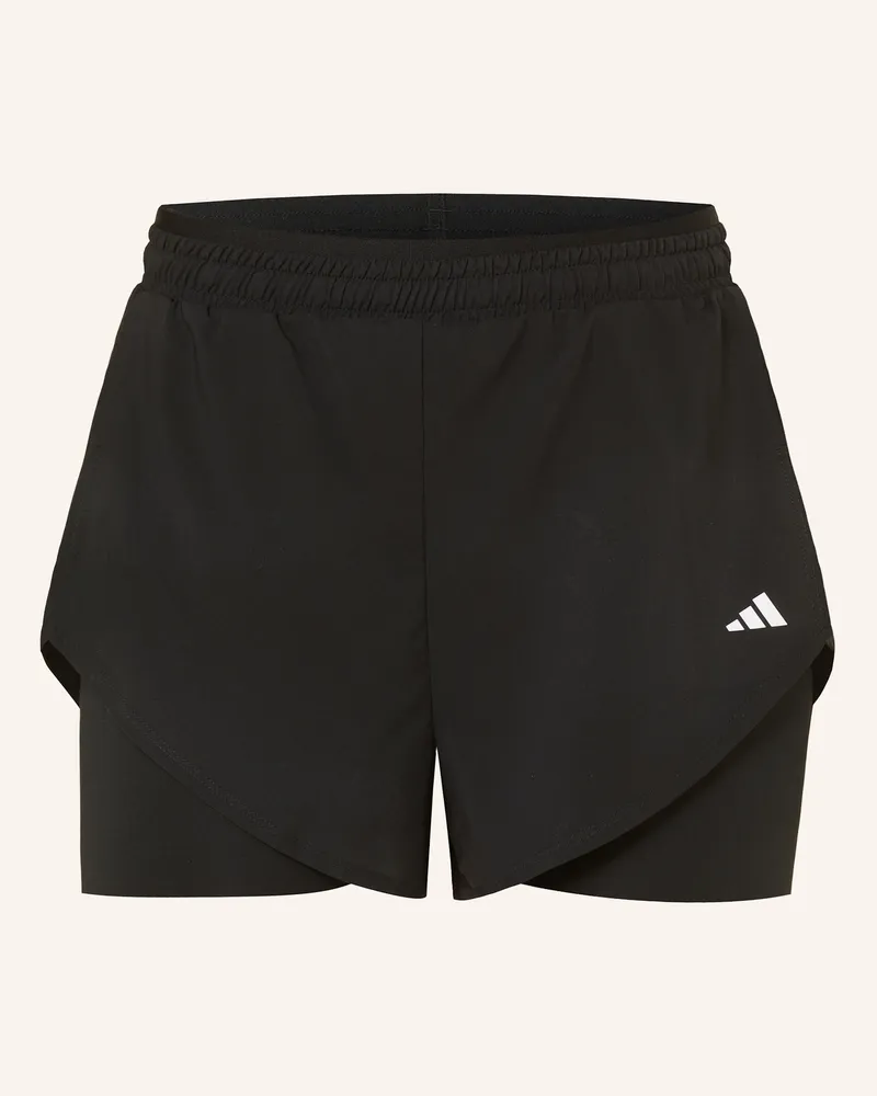adidas 2-in-1 Trainingsshorts D4T Schwarz