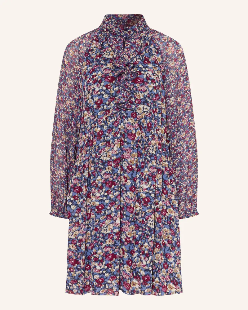 ba&sh Kleid Kimia Mit Volants blau Blau