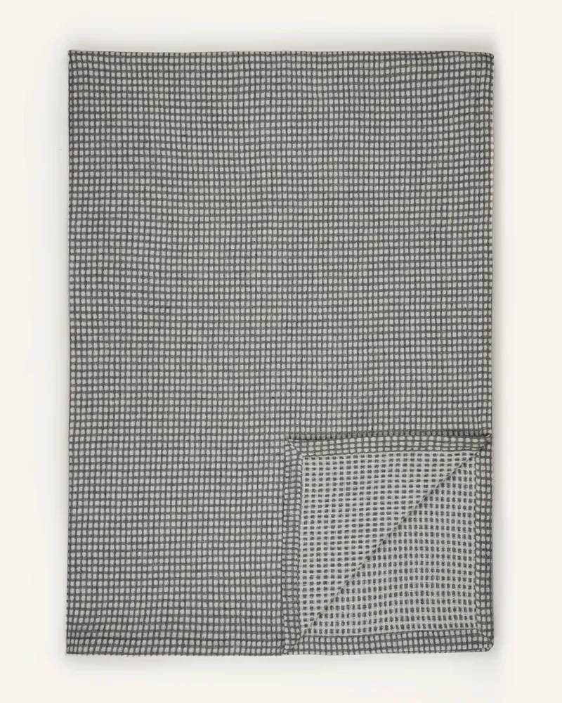 Zoeppritz Plaid Mesh grau Creme