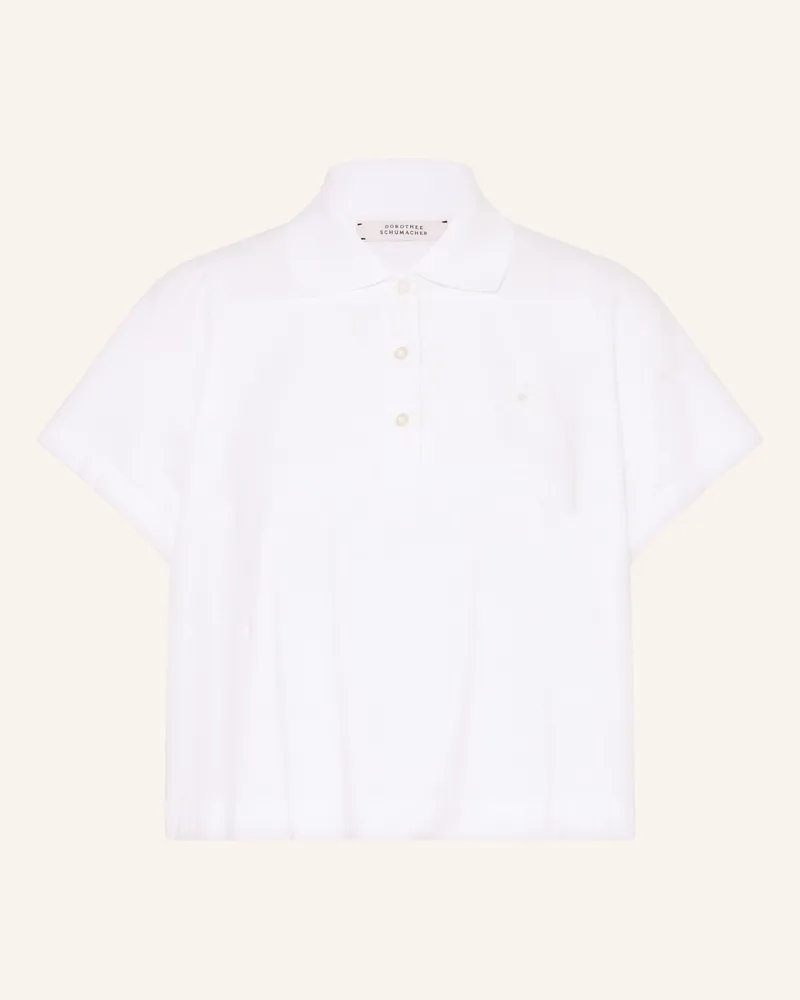 Dorothee Schumacher Picqué-Poloshirt Sporty Romance weiss Weiss