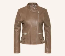 Lederjacke Russo beige