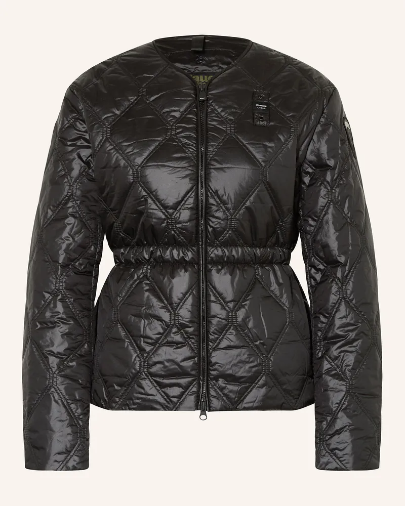 Blauer Steppjacke TAFT mit DUPONT™ SORONA®-Isolierung Schwarz