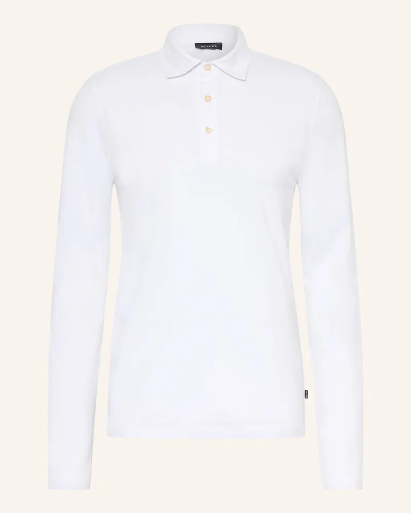 Maerz Piqué-Poloshirt weiss Weiss