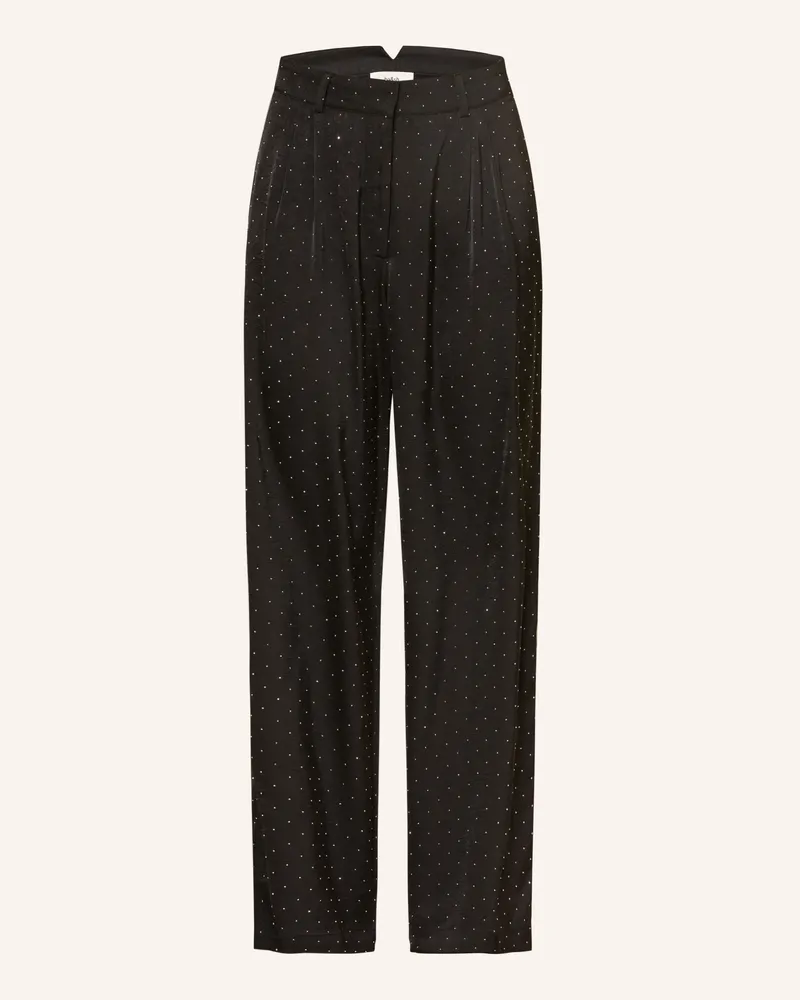 ba&sh Marlenehose Deloy Mit Schmucksteinen schwarz Schwarz