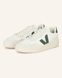 VEJA Sneaker V-90 - WEISS/ GRÜN Weiss