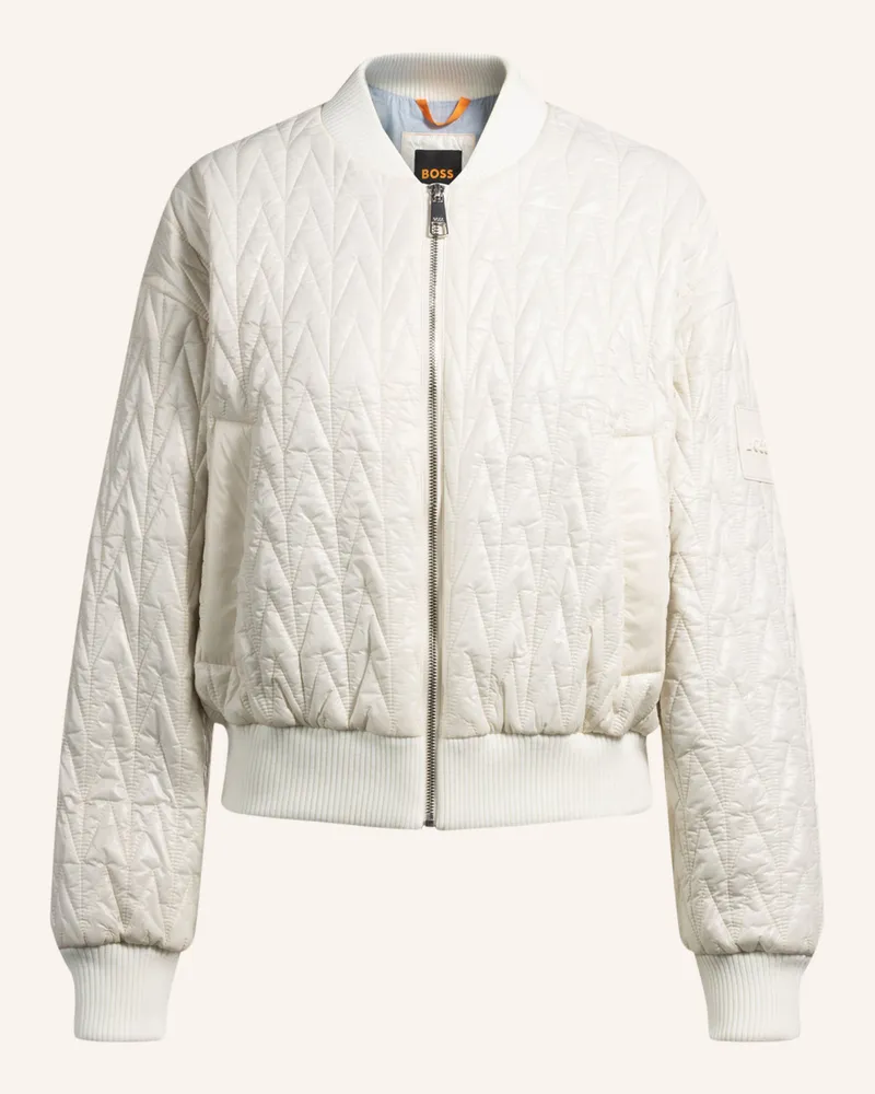 HUGO BOSS Casual Jacke C_PIKOMBA1 Regular Fit Weiss