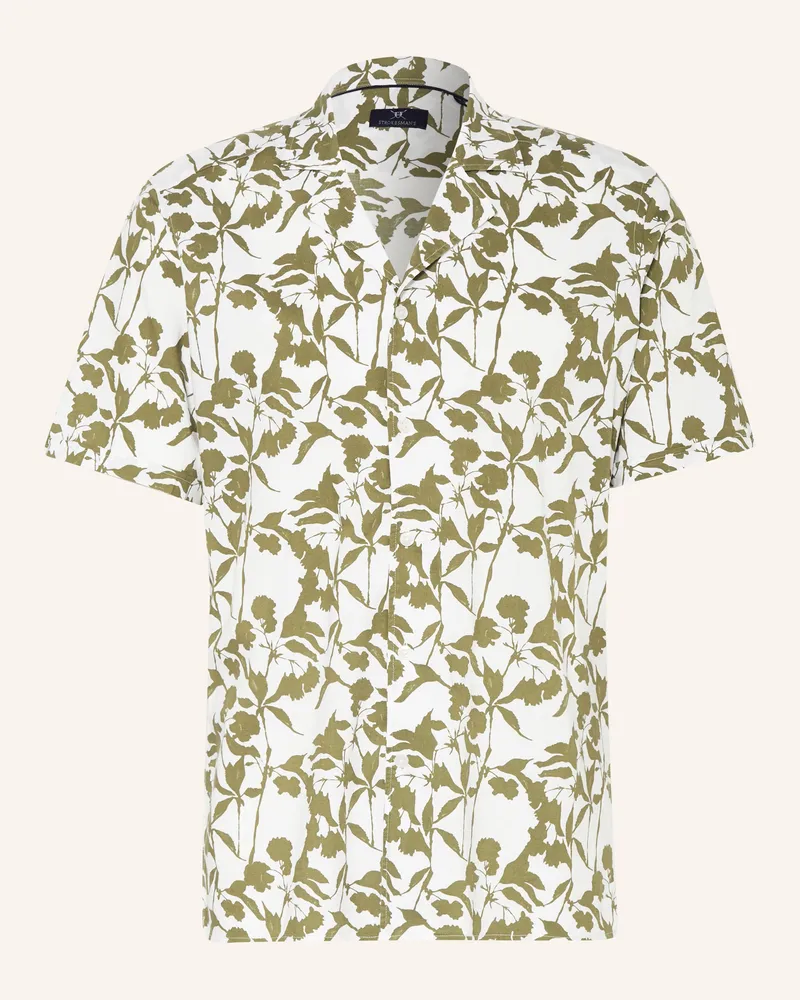 Strokesman's Resorthemd Regular Fit gruen Weiss