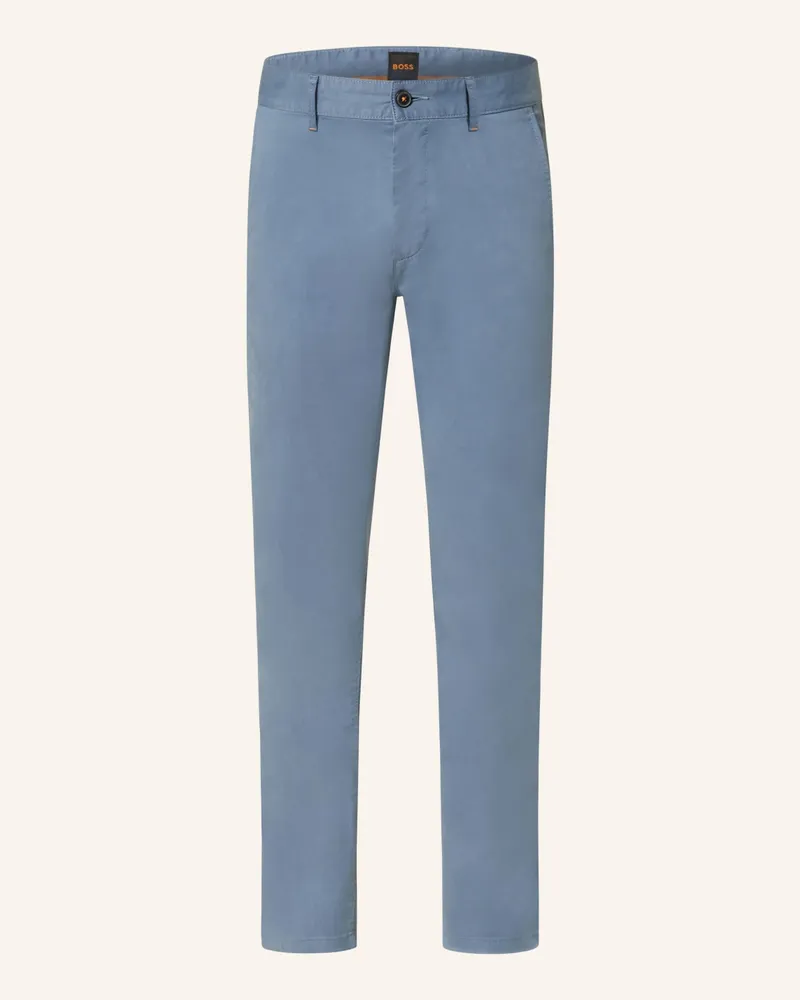 HUGO BOSS Chino CHINO Slim Fit Blau