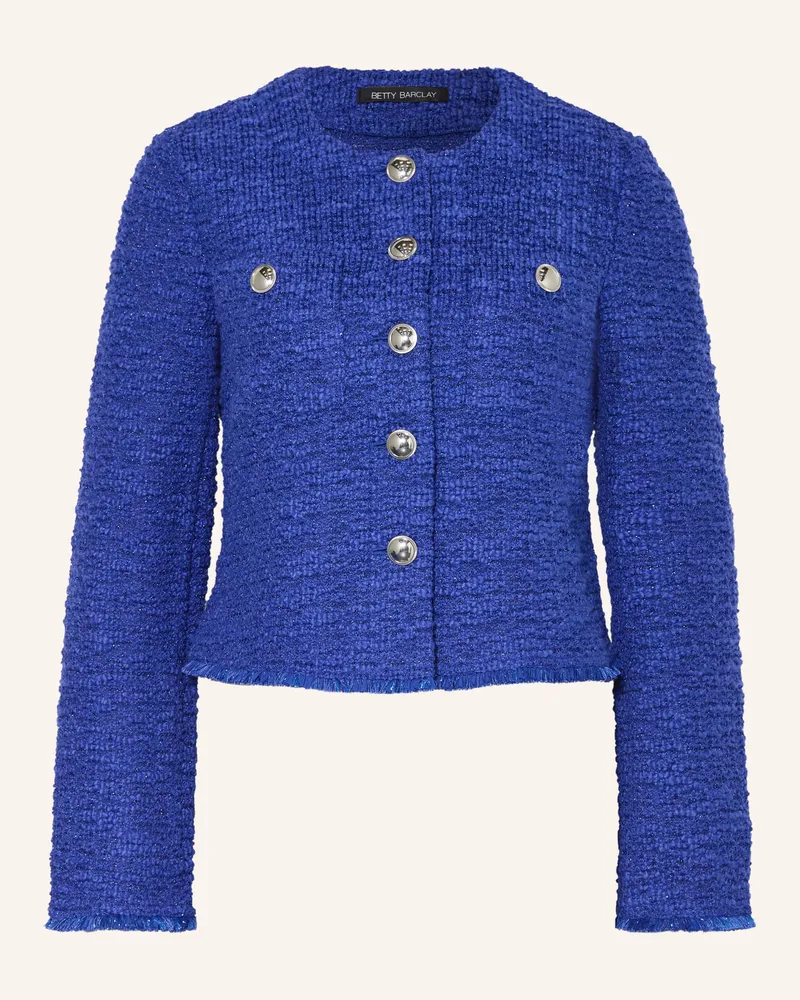 Betty Barclay Kastenjacke Aus Bouclé Mit Glitzergarn blau Blau