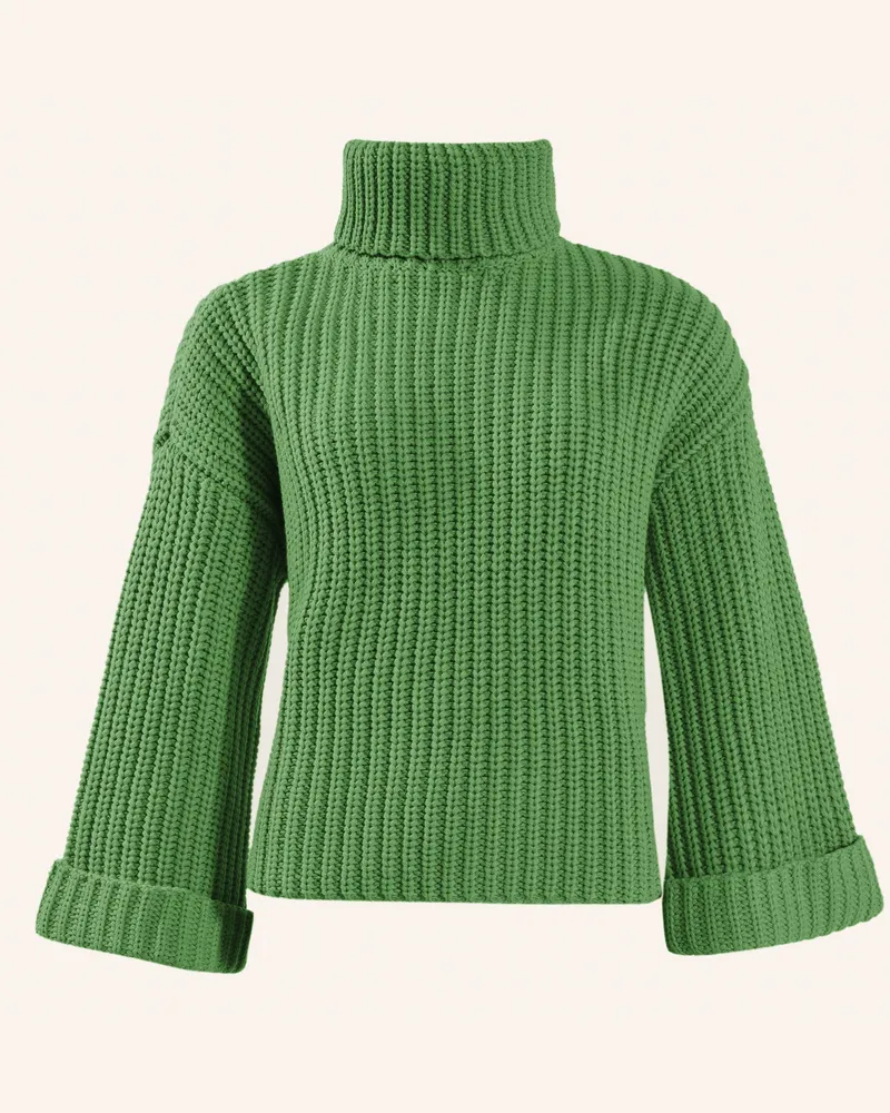 ADLYSH CHUNKY ROLLKRAGEN PULLOVER Grün