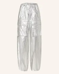 Maison Margiela Cargohose Silber