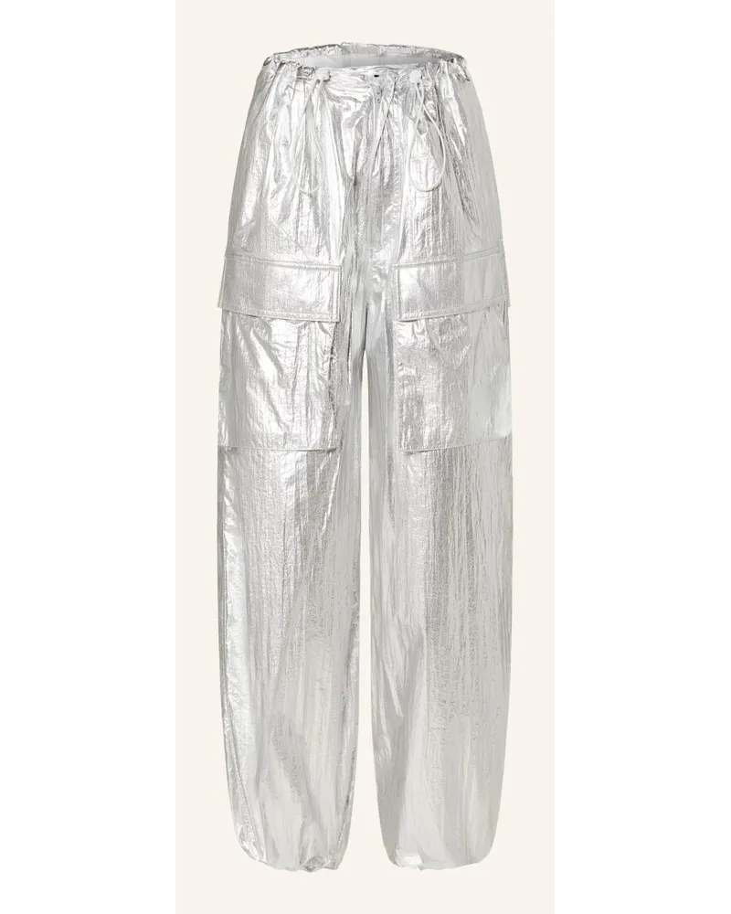 Maison Margiela Cargohose Silber