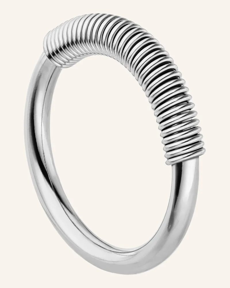 Liebeskind Ring  Aus  Edelstahl silber Silber