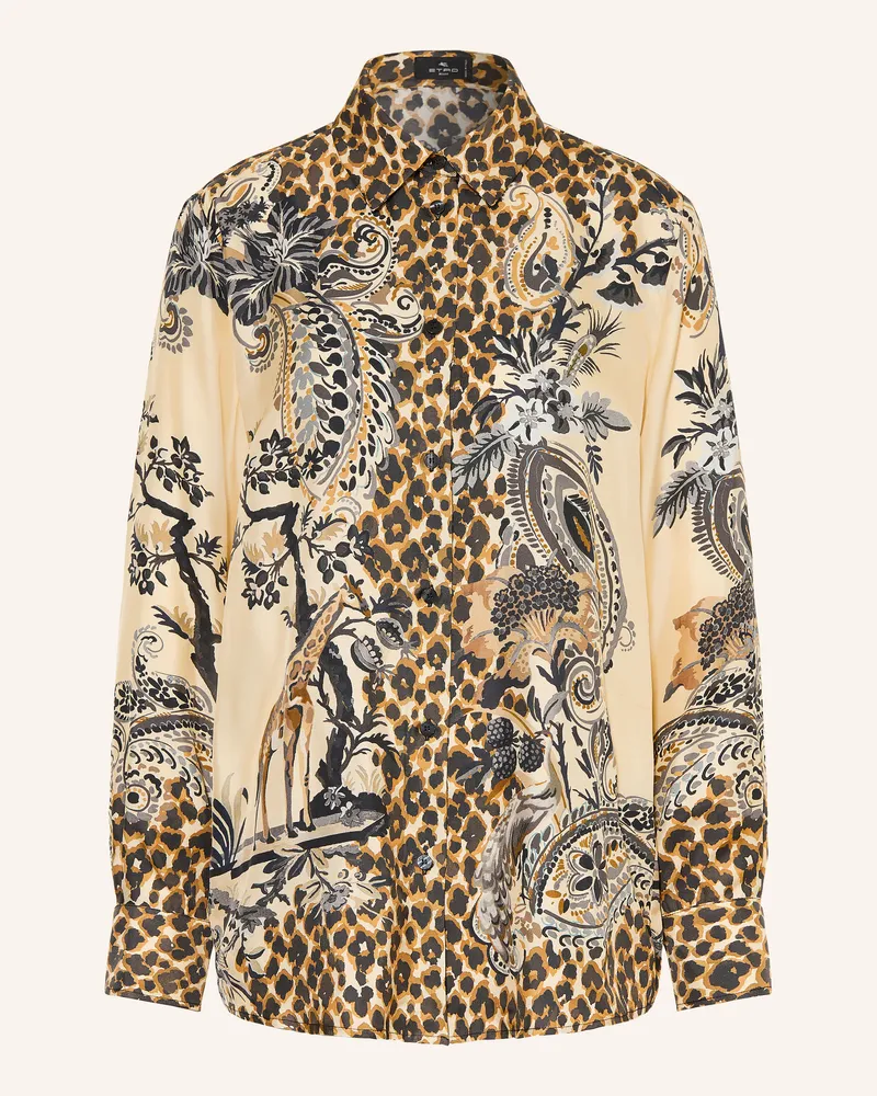 Etro Hemdbluse Aus Seide beige Hellgelb