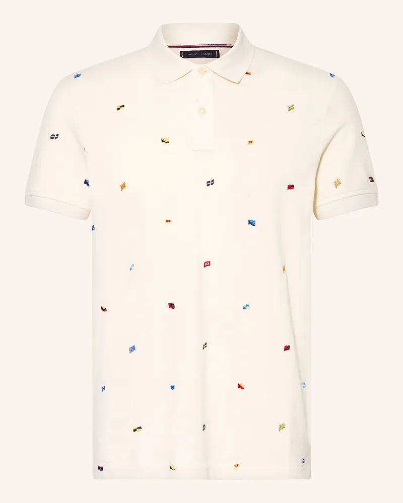 Tommy Hilfiger Piqué-Poloshirt Regular Fit Ecru