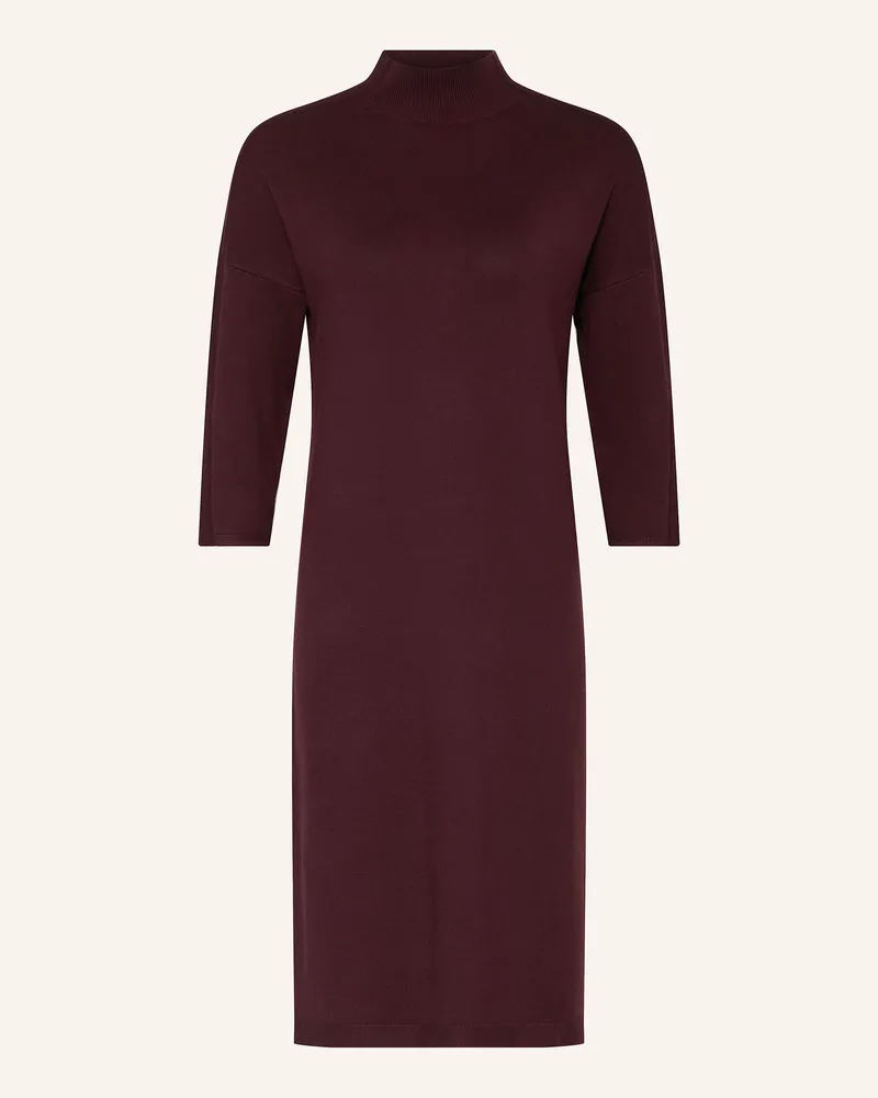 COMMA Strickkleid mit 3/4-Arm Dunkelrot