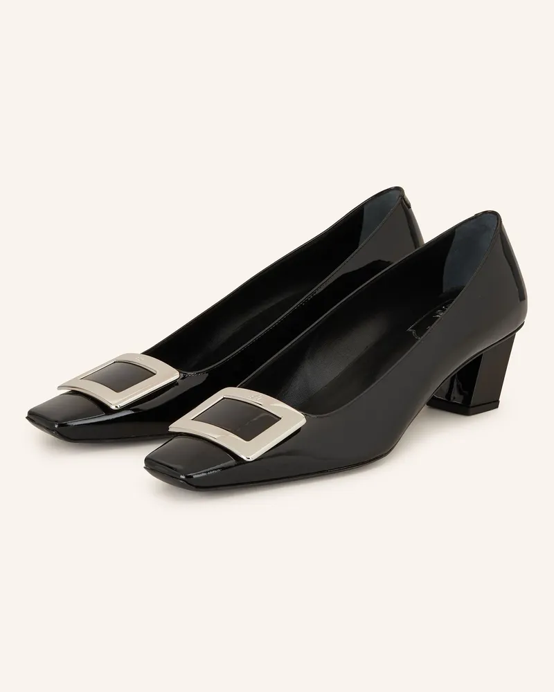 Roger Vivier Lack-Pumps Belle schwarz Schwarz