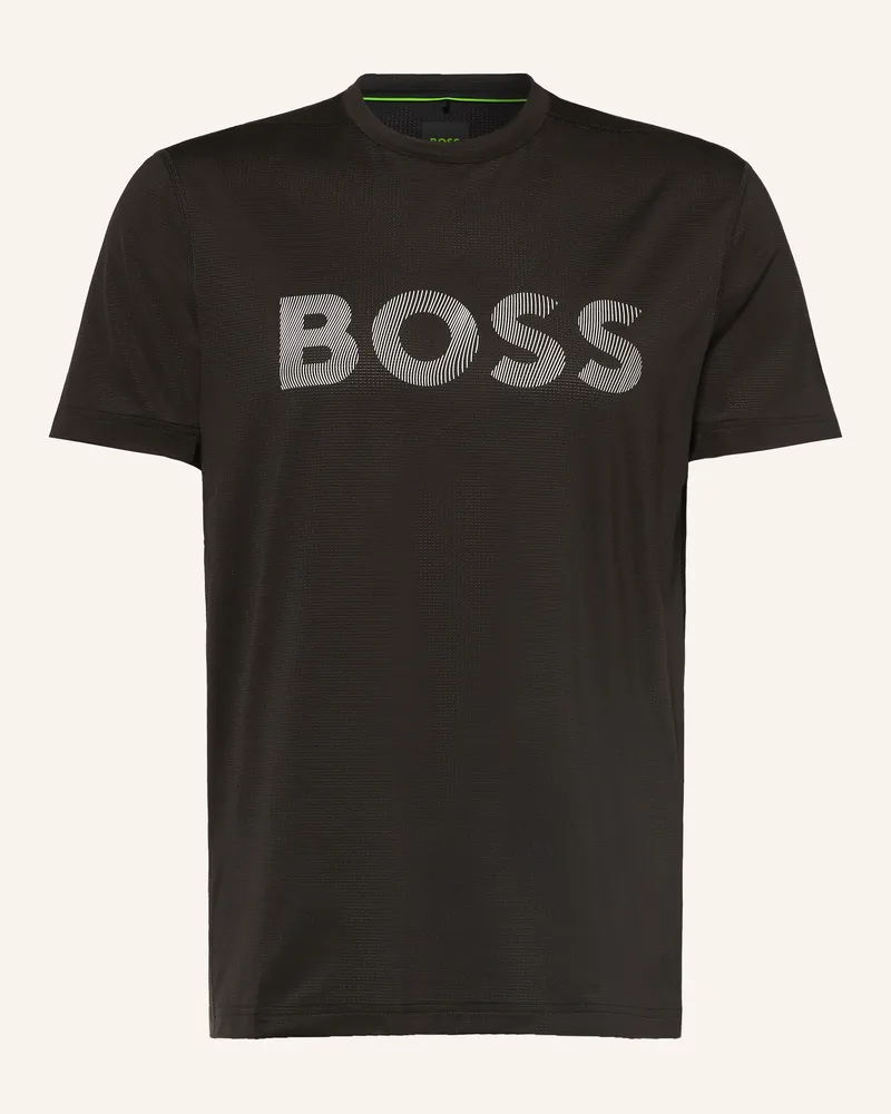 HUGO BOSS Funktionsshirt Active schwarz Schwarz