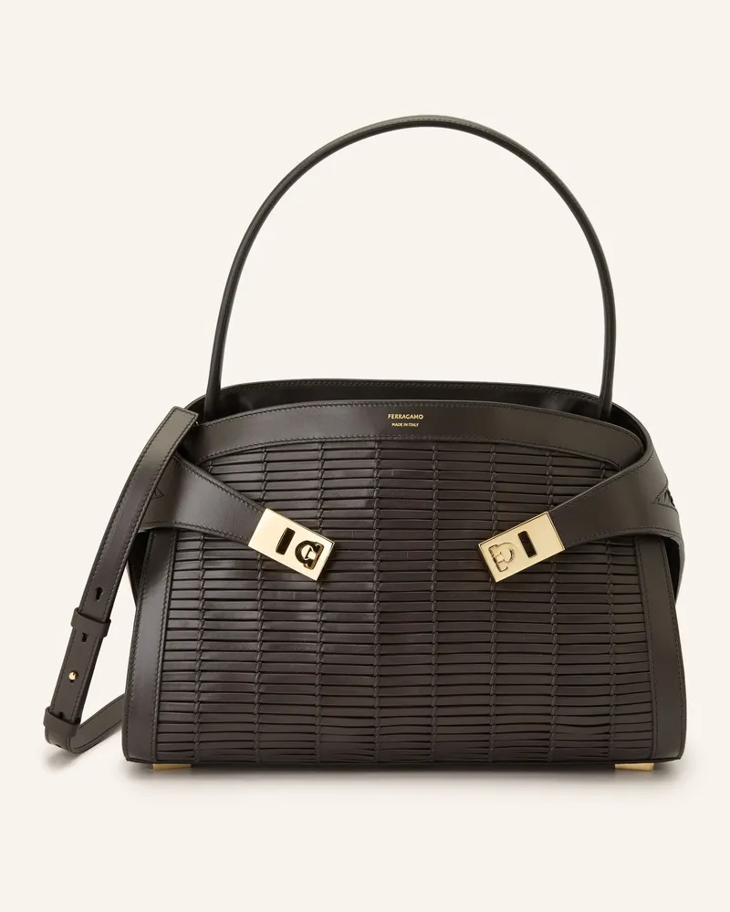 Ferragamo Handtasche Hug braun Dunkelbraun