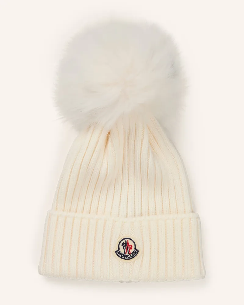 Moncler Mütze weiss Creme