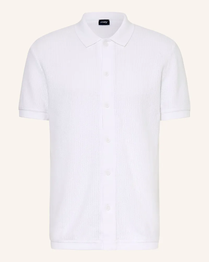 Mey Schlafshirt Serie KNITTED RHAPSODY Weiss