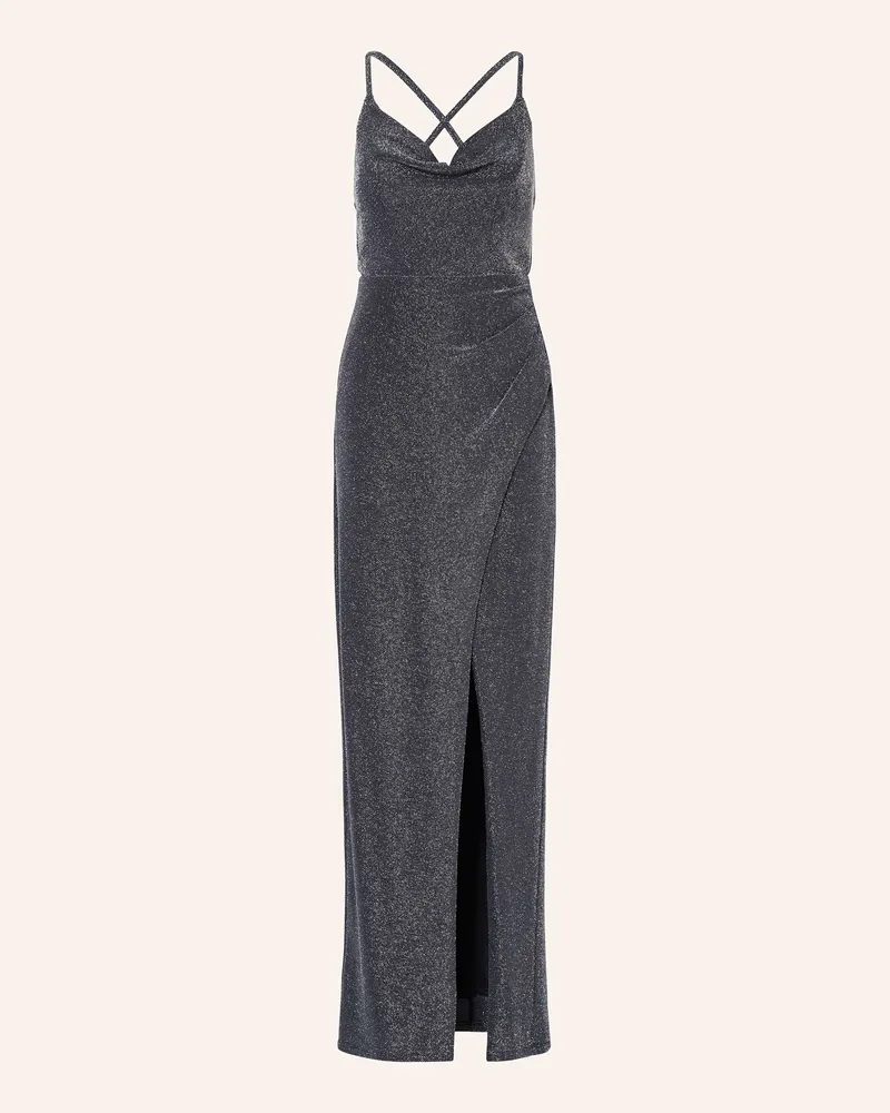 Vera Mont Abendkleid mit Glitzergarn Dunkelblau