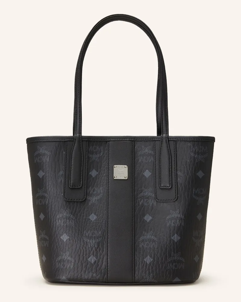 MCM Shopper LIZ MINI zum Wenden Schwarz