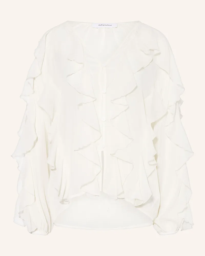 Darling Harbour Bluse Mit Volants weiss Offwhite