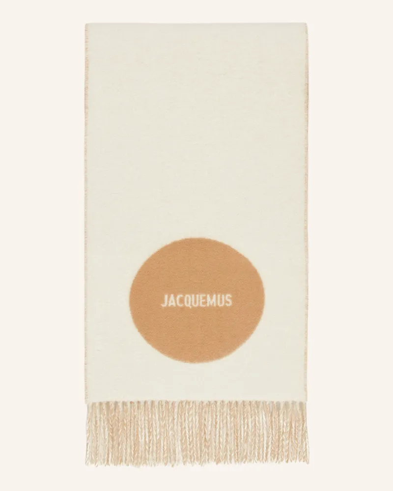 Jacquemus Schal LE CHARPE ROND CARRE Creme