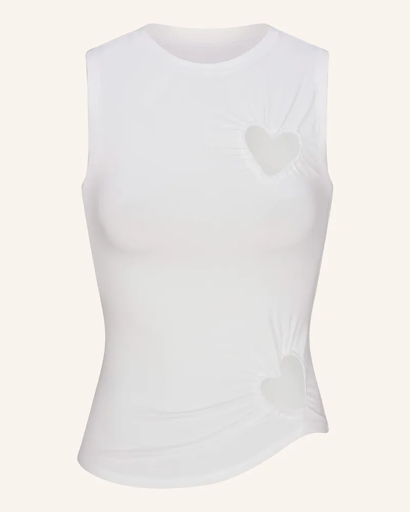 SKIMS Lounge-Top COTTON JERSEY Snow