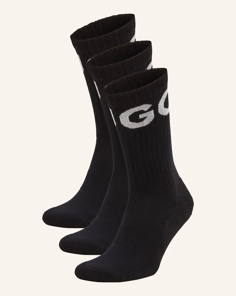 HUGO BOSS 3er-Pack Strümpfe schwarz 001
