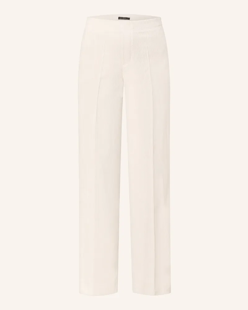 Oui  Cordhose weiss Hellgrau