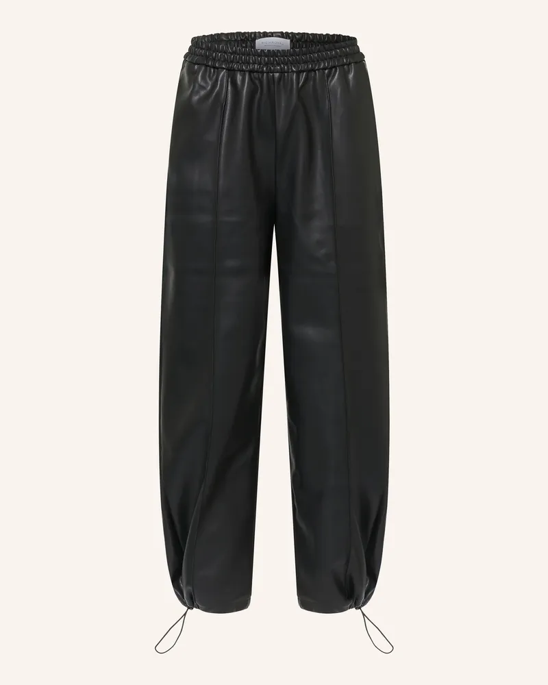 Rich&Royal 7/8-Hose In Lederoptik schwarz Schwarz