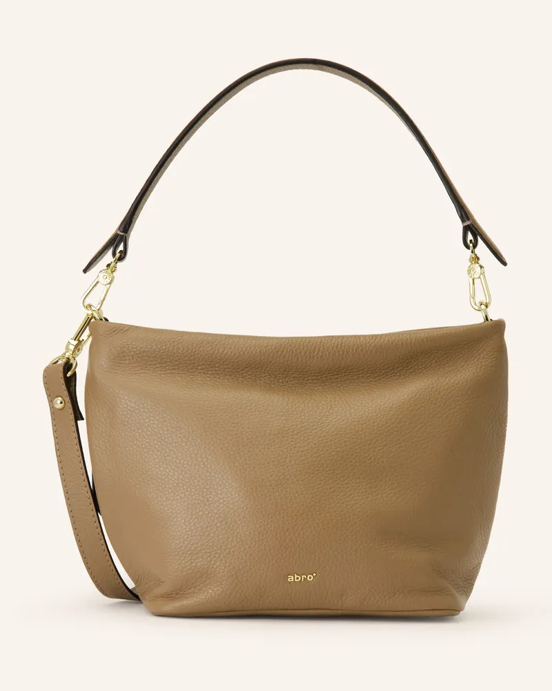 Abro Beuteltasche Ebony Small braun Hellbraun