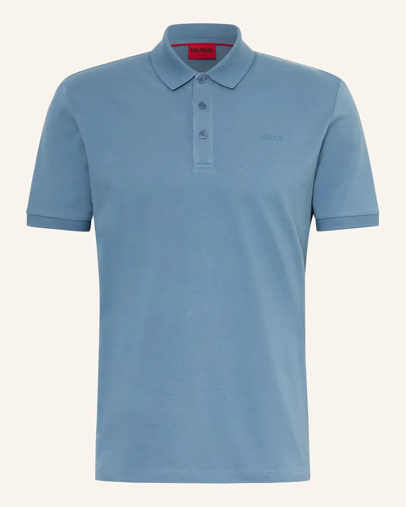 HUGO BOSS Piqué-Poloshirt Donos Regular Fit blau Blau