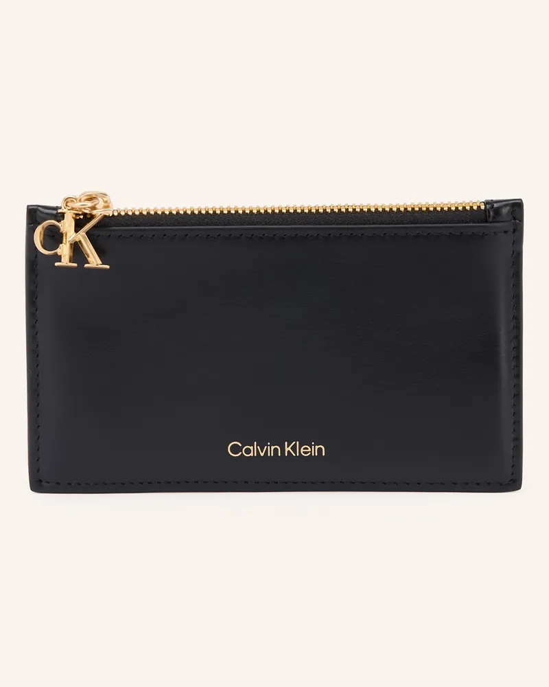 Calvin Klein Kartenetui Mit Münzfach schwarz Schwarz