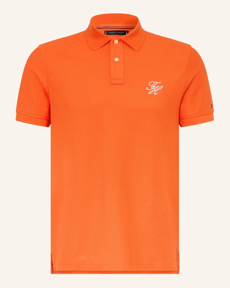 Tommy Hilfiger Piqué-Poloshirt Regular Fit Orange