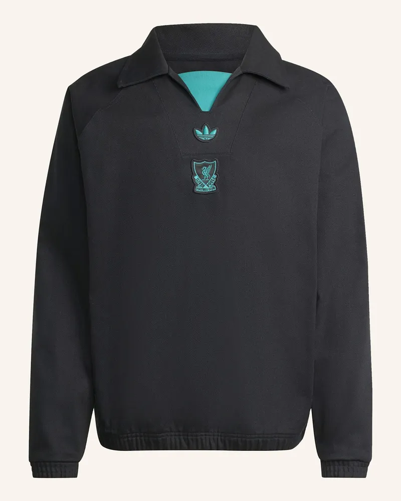 adidas FC LIVERPOOL TERRACE ICONS TRAININGSPULLOVER Schwarz