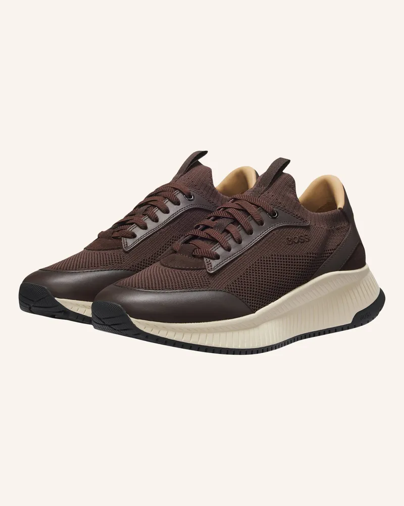 HUGO BOSS Casual Slipper Ttnm Evo_Slon_Knbult braun Dunkelbraun